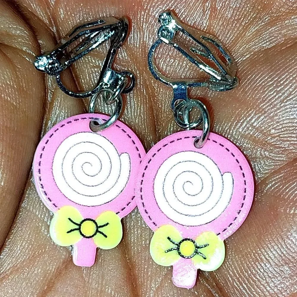 Super cute kid's fashion clip-on earrings
